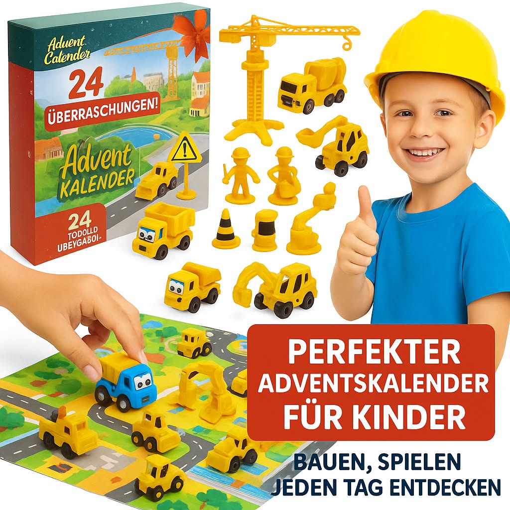 Adventskalender mit Fahrzeugen – 24 Tage voller Spannung 🚜