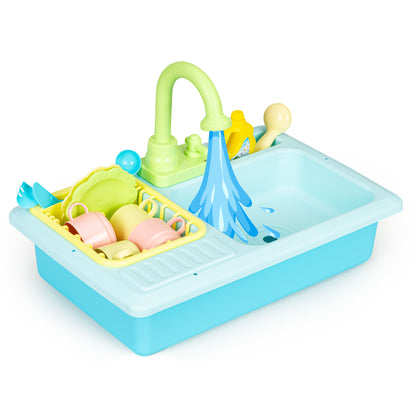 Toy Kitchen with Magic Faucet – Boosts Motor Skills, Creativity, and Social Skills!