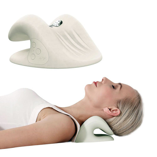 CERVISMART Wireless Heated C-shaped Neck Stretcher Pillow
