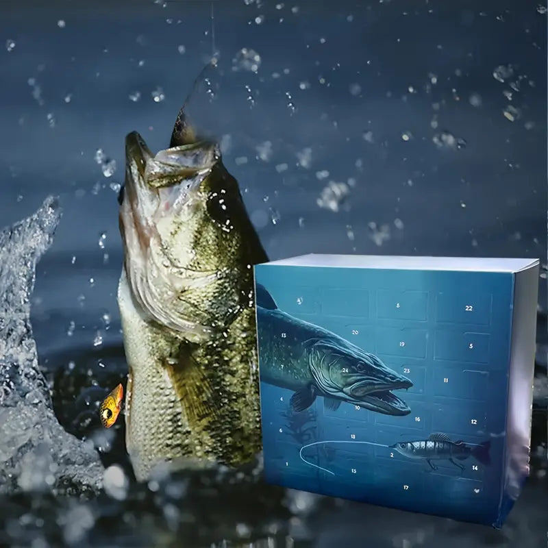LADVENTLURES 2024, Fiskeadventskalender, Fiskeagn, julegaver til kjøttetende