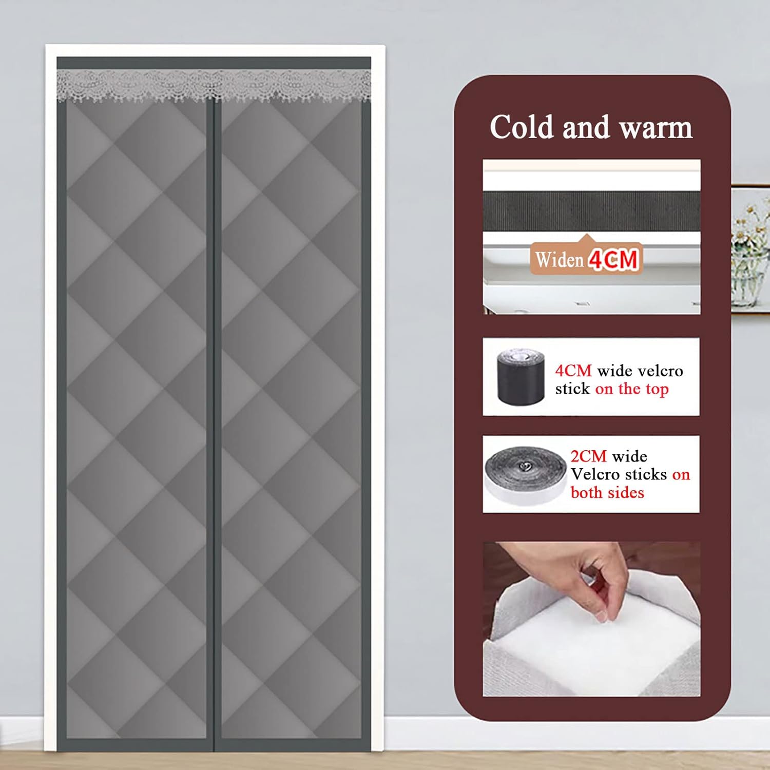 ThermaShield - Dikke isolerende deurgordijnen voor herfst en winter