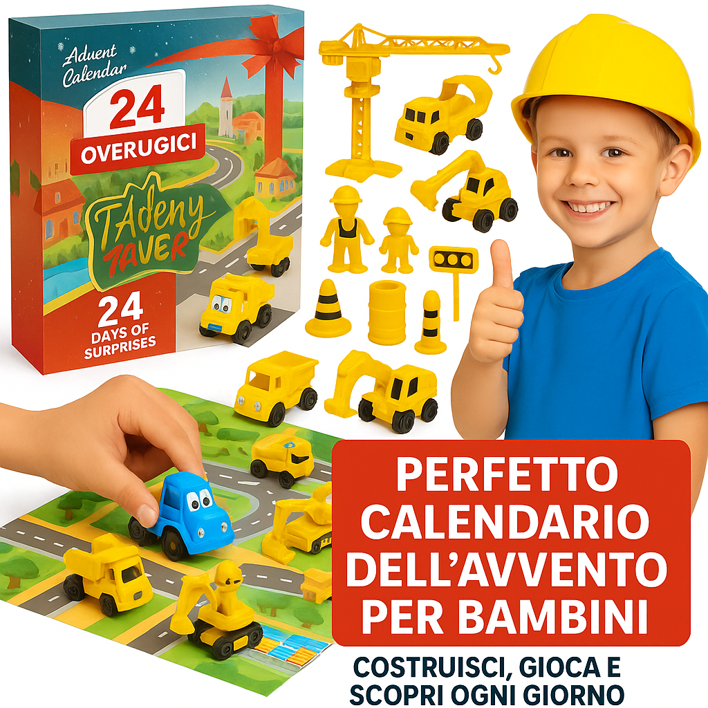 Calendario dell’Avvento con veicoli – 24 giorni di emozione 🚜