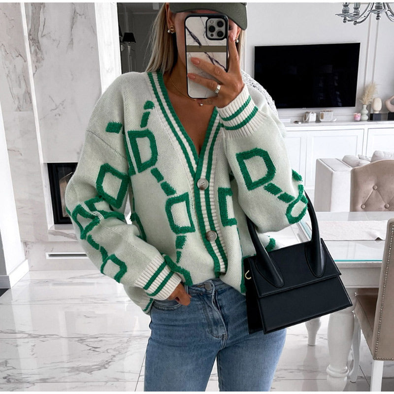 Knitted Loose Sweater Cardigan