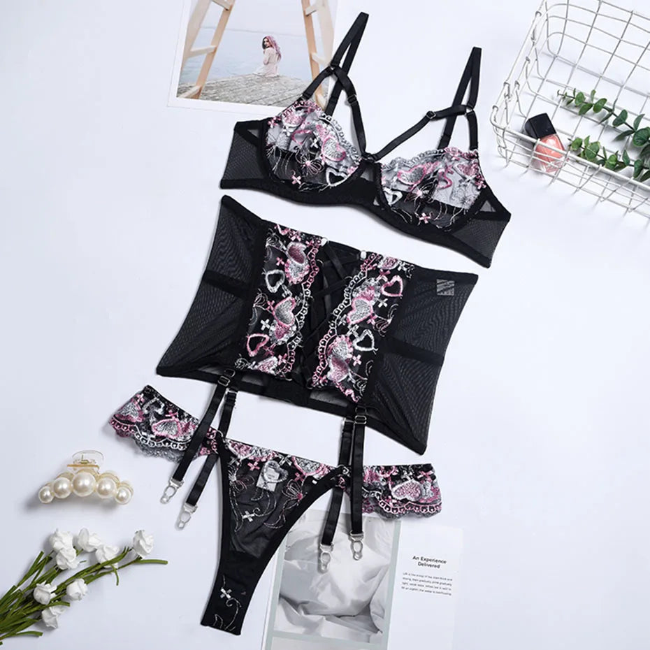 Layla | 3-Delige Franse Lingerie Set