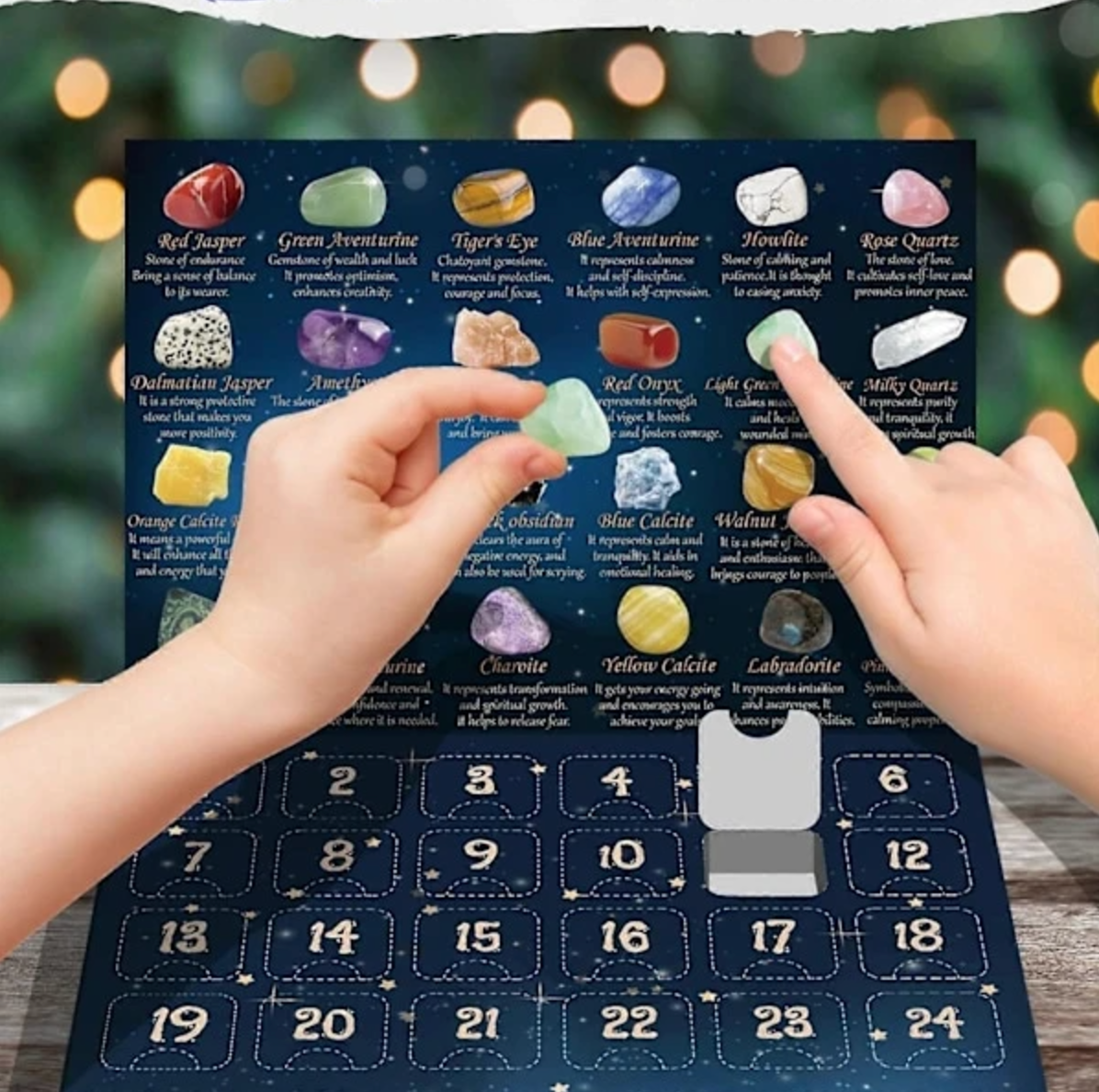 Adventskalender 2024 – 24 Natuurlijke Kristallen en Agaat