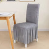 Seersucker Stoelhoezen met Rokdetail - Perfect voor Bruiloften, Feesten en Home Decor