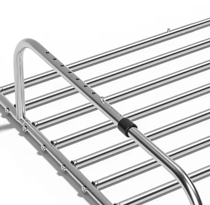 SpaceSaver™ Opvouwbaar RVS Wasrek – Duurzaam, Verstelbaar & Multifunctioneel