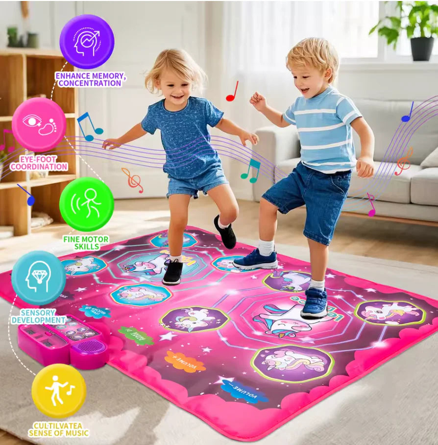 Elektronische Dansmat voor Kinderen – Met Bluetooth & 9 Niveaus Plezier! 🎶