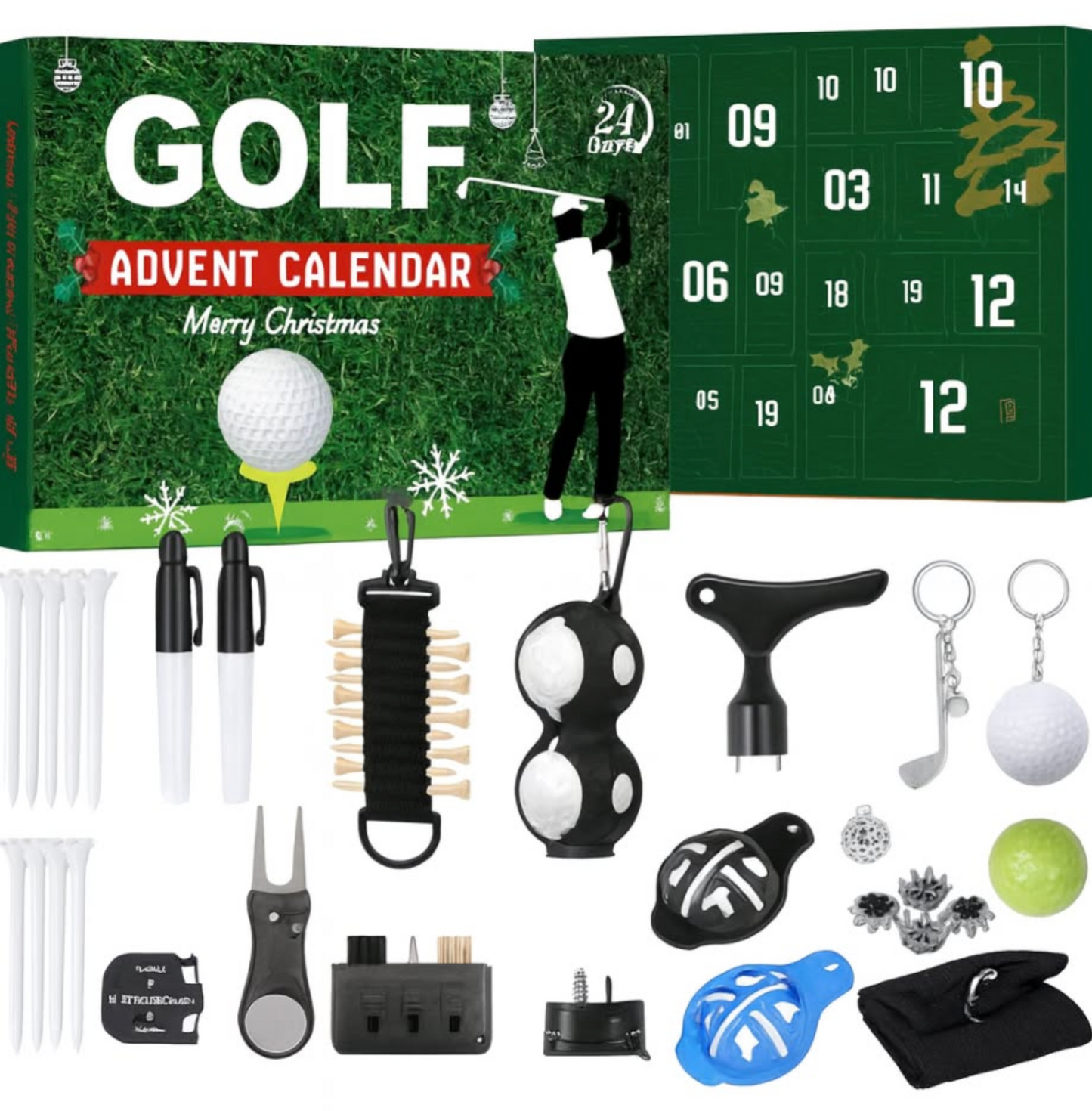 Perfektes Weihnachtsgeschenk für Golfer: Hinter jedem Türchen verbirgt sich eine neue Überraschung auf dem Platz ⛳