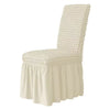 Seersucker Stoelhoezen met Rokdetail - Perfect voor Bruiloften, Feesten en Home Decor