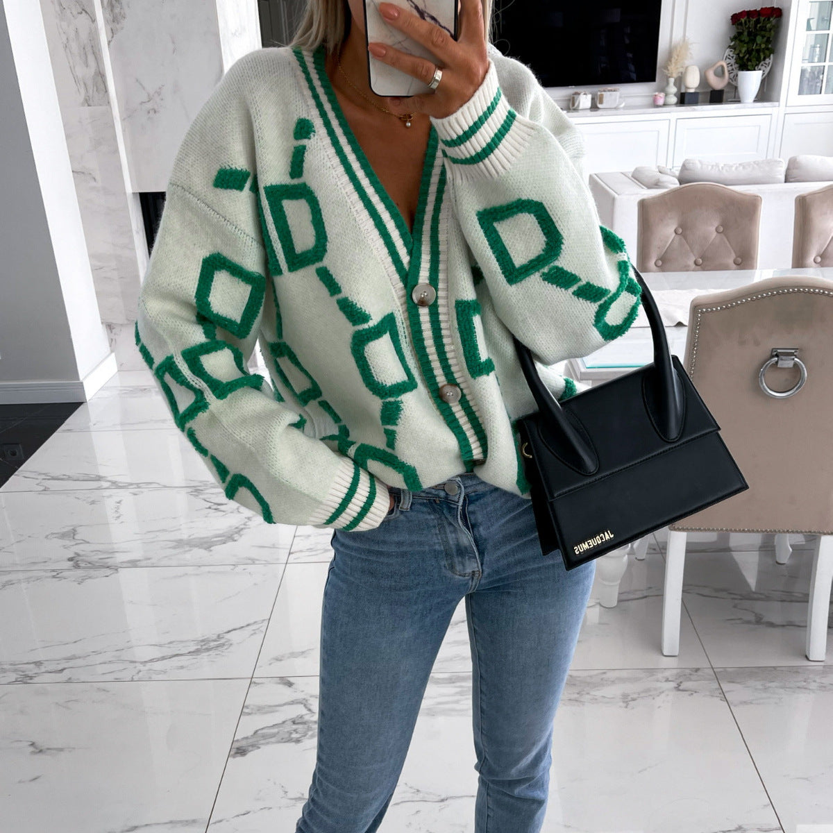 Knitted Loose Sweater Cardigan