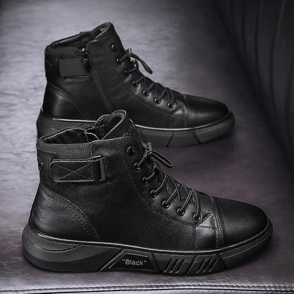Zanedo® Black Leather Boots