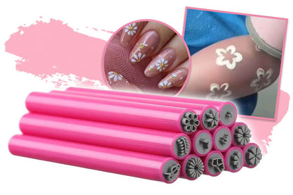 NailCraft™ Stämpelset för Naglar (15 delar) Lätt att återanvända