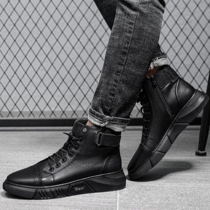 Zanedo® Black Leather Boots
