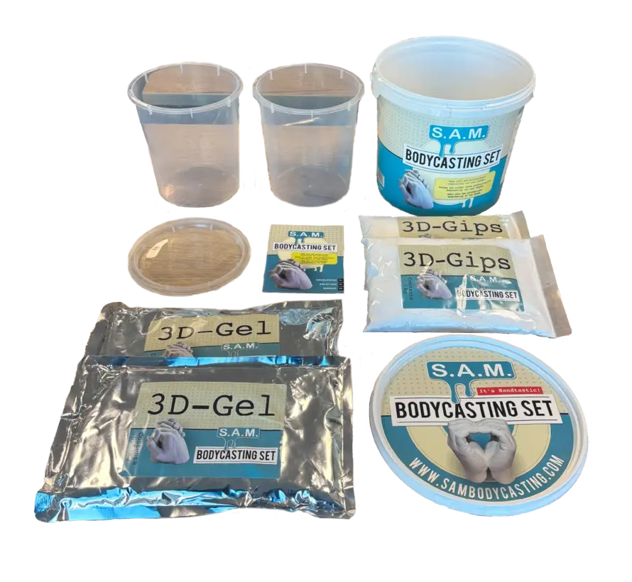 Una dedica d'amore alla mamma – Kit per calchi corporei SAM
