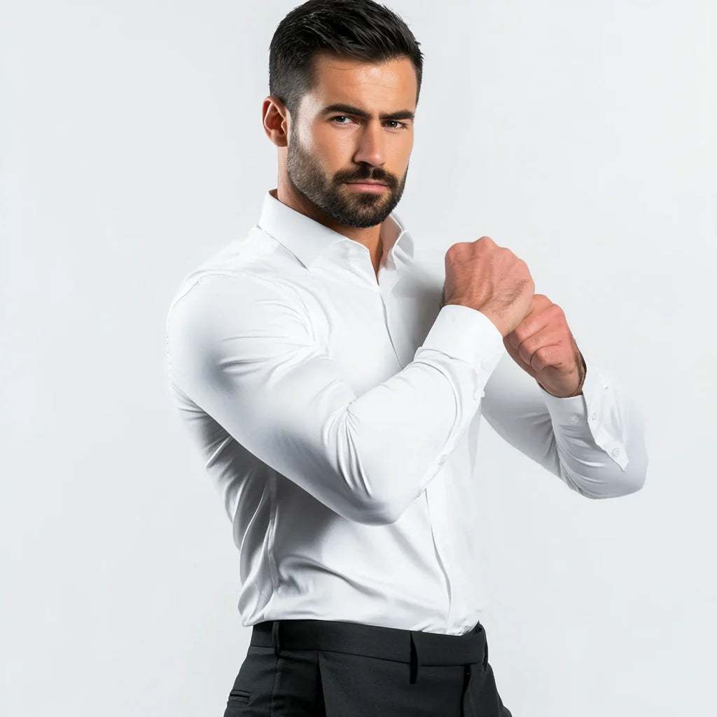 Onkreukbare Overhemd met Slim-Fit Pasvorm